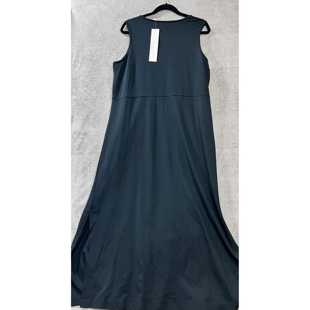 LL Bean Traveler Dress Womens Large Maxi Empire Waist Capsule Vacation Mature